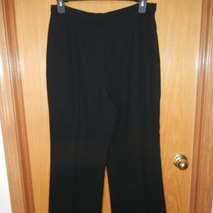 Jones Wear Wm Sz 12 Trouser Suit Fully Lined Dress Pants Flat Front Hi Rise